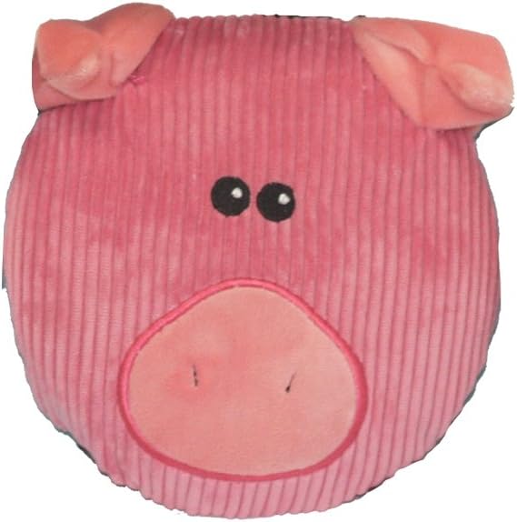 Multipet 43209-1 Sub-Woofer Squeaking Pig Toy, 7", Pink