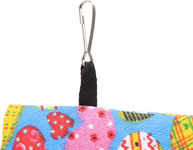 Bird Hanging Tent Canvas Parrot House Bed Bird Cage Accessories Hammock with Hooks for Cockatiel Lovebird Hamster Chinchilla (25 * 15 * 18CM)