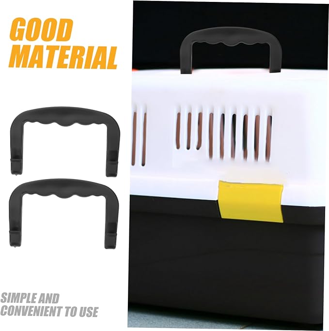 Gatuida Secure Comfortable Pet Cage Handle Plastic for Pet Carrier Rabbit Bird Cages
