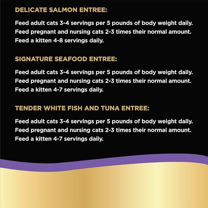 Sheba Perfect Portions Wet Cat Food Pate with Sustainable Salmon, Signature Seafood Entree, and Tender White Fish and Tuna Entree Variety Pack, 2.6 oz. Twin Pack Trays (24 Count, 48 Servings)