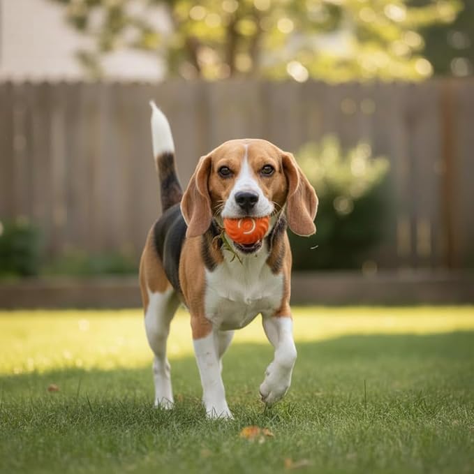 Interactive Pet Toy Ball - Smart Rolling Ball for Dogs & Cats, Moving Vibrating Electric Dog Ball Toy, Perfect for Small Pets, Puppy Toys for Enrichment and Fun, 2.6 Inch Diameter, Orange