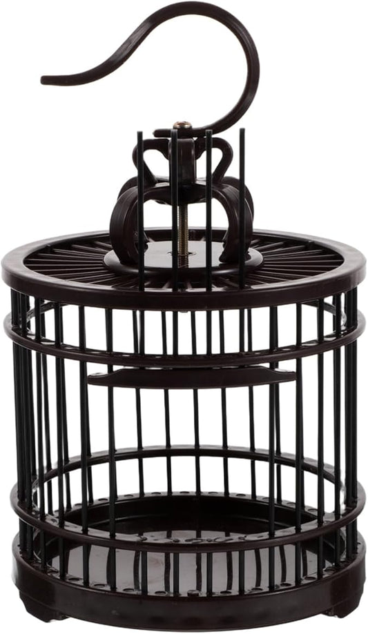 VICASKY Portable Decorative Bird Cage Habitat Box for Small Animals Compact Vintage Transport Cage with Hook for Indoor Outdoor Use for Crickets Grasshoppers Hamsters and Hummingbirds