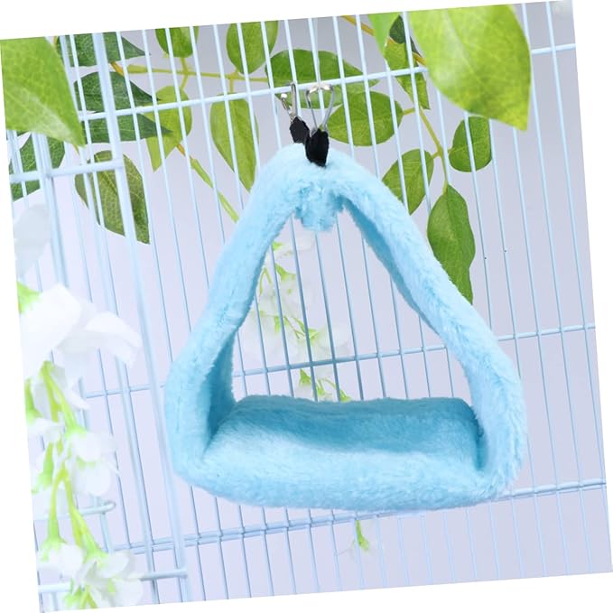WOONEKY Parrot Toys Swing Pet Bed Parrot Plush Hammock Warm Bird Nest Bed for Cockatiel