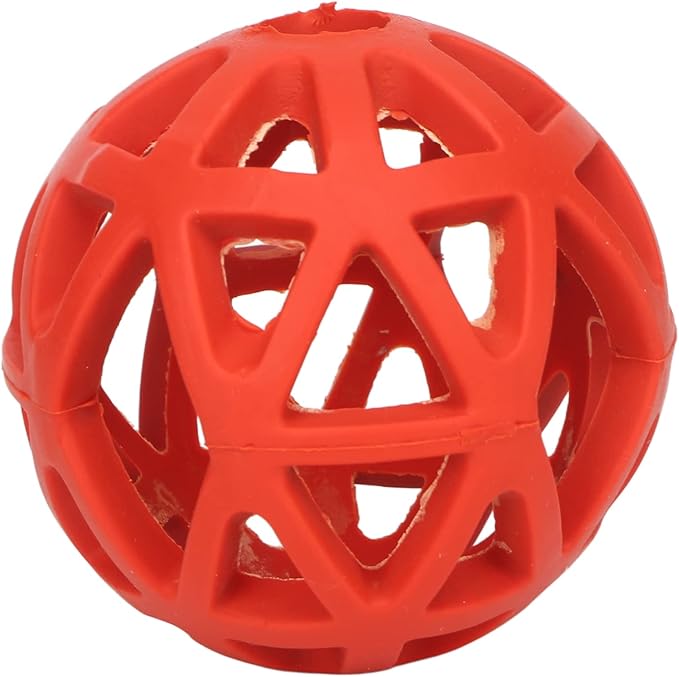 Asixxsix Hollow Dog Ball, Rubber Dog Toy Puzzle Ball Bite Fun Interactive Chewing Pet Toy Ball, Lightweight and Portable Pet Toy for Dogs Cats Pets (S)