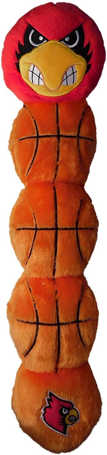 Pets First NCAA Louisville Cardinals - Cardinal Bird Mascot Plush Dog Toy with 5 Inner SQUEAKERS. 21" Long, One Size, UL-3226