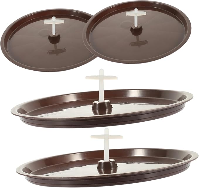 SUPVOX 4pcs Parakeet Poop Holder Tray Bird Toilet Pan for Cage Accessories Bird Cage Poop Tray Random Colors Easy to Clean