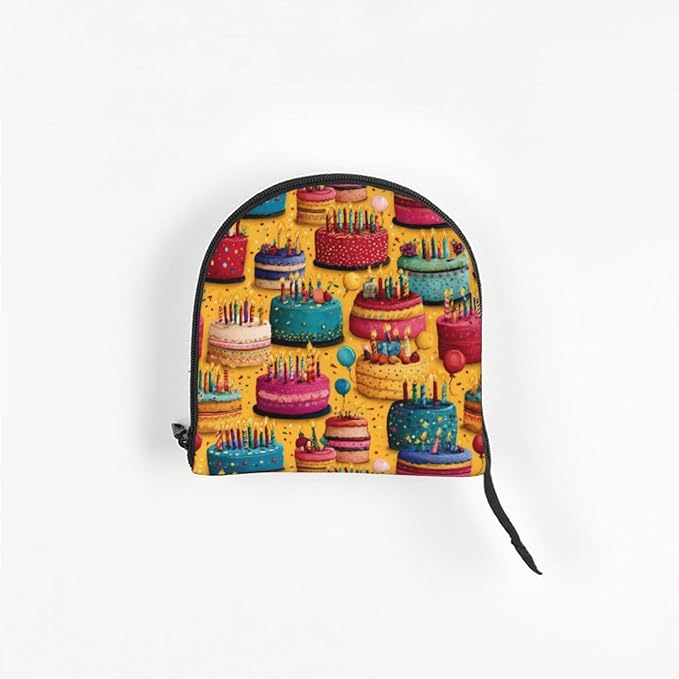 Birthday Cake (2) Print Foldable Pet Tote Bag, Shoulder Carrier for Small Dogs and Cats