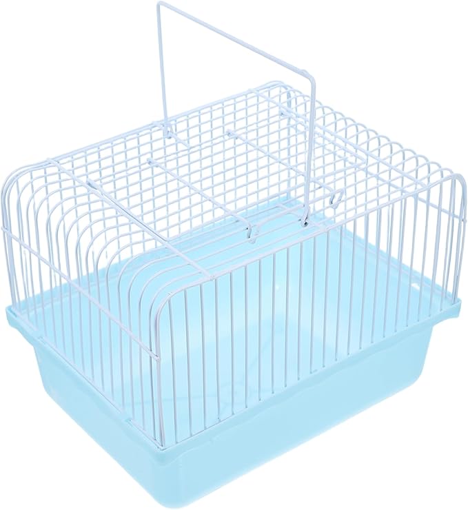 KESYOO Portable Bird Travel Cage Lightweight Pet Carrier for Lovebirds Parakeets and Small Animals Material Viewing Window for Travel and Outdoor Use