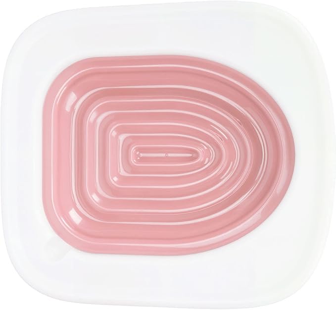 Cat Toilet Training Kit EcoFriendly Safe Toilet Trainer System for Healthier Cats with Recesses for Easy Cleaning for Cat Supplies (Pink)