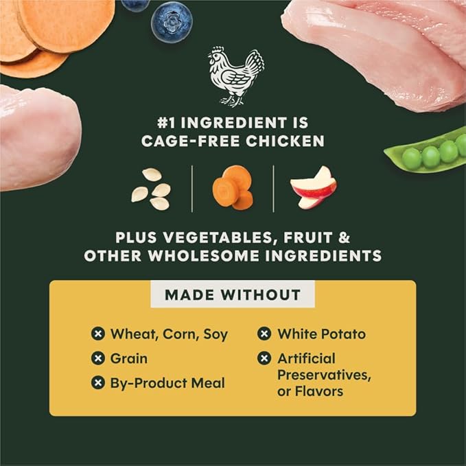 Instinct RawBoost, Natural Dry Dog Food with Freeze-Dried Pieces, High Protein, Grain-Free Recipe - Real Chicken, 3.5 lb. Bag