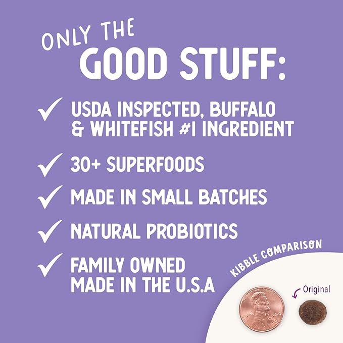 Health Extension Grain Free Buffalo & Whitefish Dry Dog Food - 30+ Superfoods and Probiotics for All Life Stages (23.5 lb)
