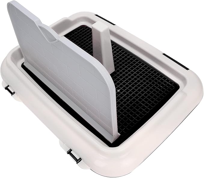Puppy Training Toilet, Dog Training Toilet Pad Cat Potty Fence Dog Scheduled Urination Potty Tray Fence for Dogs Outside (18.3 x 13.9 x 9.3in)