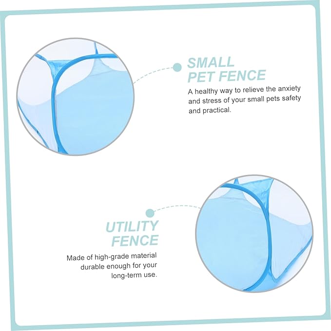 Foldable Pet Playpen Portable Indoor Outdoor Enclosure for Small Animals Breathable Polyester Material Multi-Function Use for Dogs Cats Puppies and More