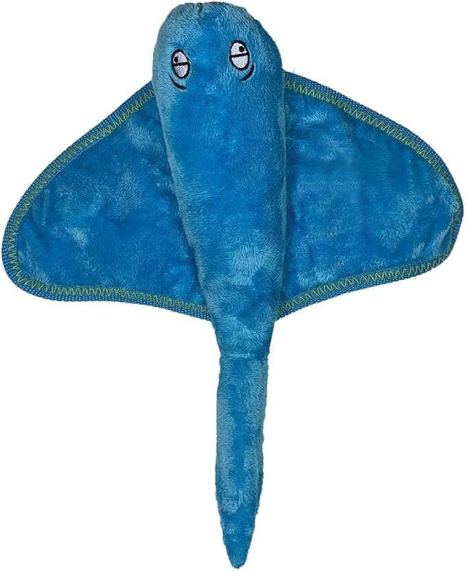 Spunky Pup Clean Earth Plush Stingray | Made from 100% Recycled Water Bottles | Small