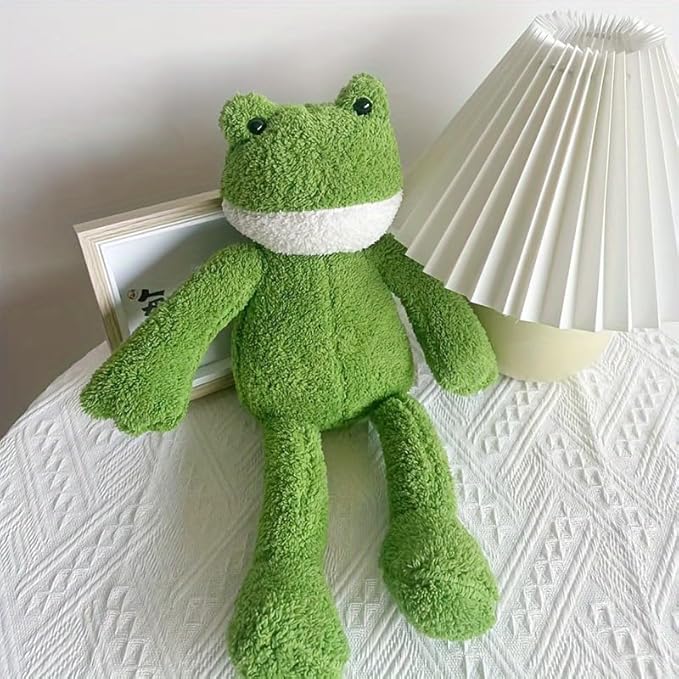 Frog Plush Cat and Dog Toys – Long-Lasting Chew and Interactive Play Accessories – Safe, Non-Toxic Chew Toys for Cats and Dogs