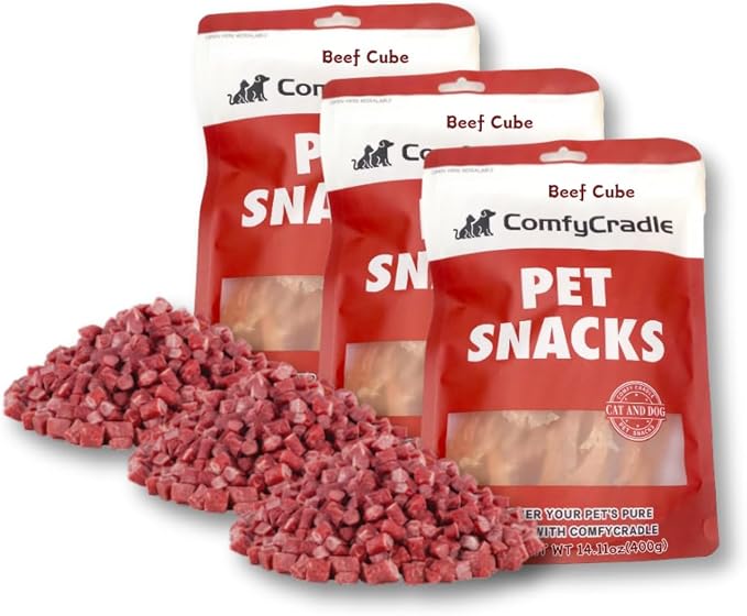 Beef Bites Dog Treats, Made with Real USA Sourced Beef, A Wholesome & Simple Limited Ingredient Soft Chew for Sensitive Stomachs,2.65 Pound
