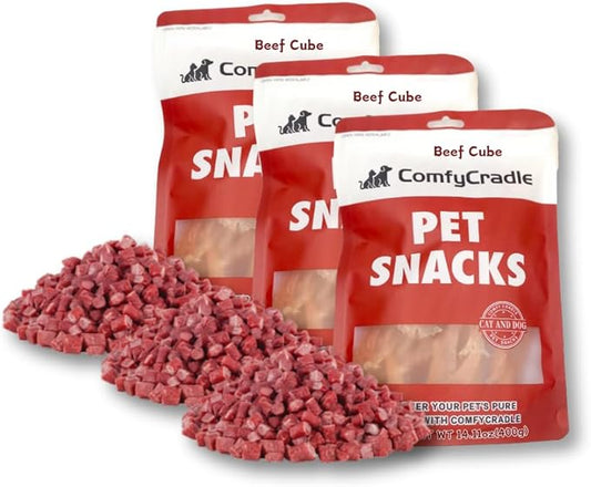 Beef Bites Dog Treats, Made with Real USA Sourced Beef, A Wholesome & Simple Limited Ingredient Soft Chew for Sensitive Stomachs,2.65 Pound