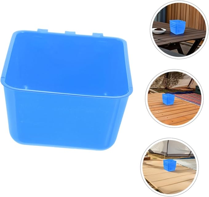 6pcs Bird Cage Feeding Cup Rabbit Water Bowl Macaw Cage Bowl Chicken Feeder Cups for Small Animals