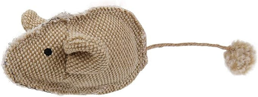 Pet Life ® 'Pompom Tailed' Extra-Durable Mouse Plush Catnip Cat Toy