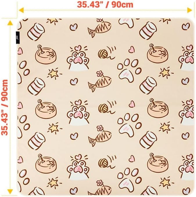 35.5" Extra Large Cat Grooming Wrap,Soft Self-Stick Cat Burrito Restraint Blanket Grippy Cloth for Large Cats & Small Dogs Medicine,Nail Clipping,Ear Cleaning,Teeth Brushing Anti-Scratch Anti-Escape