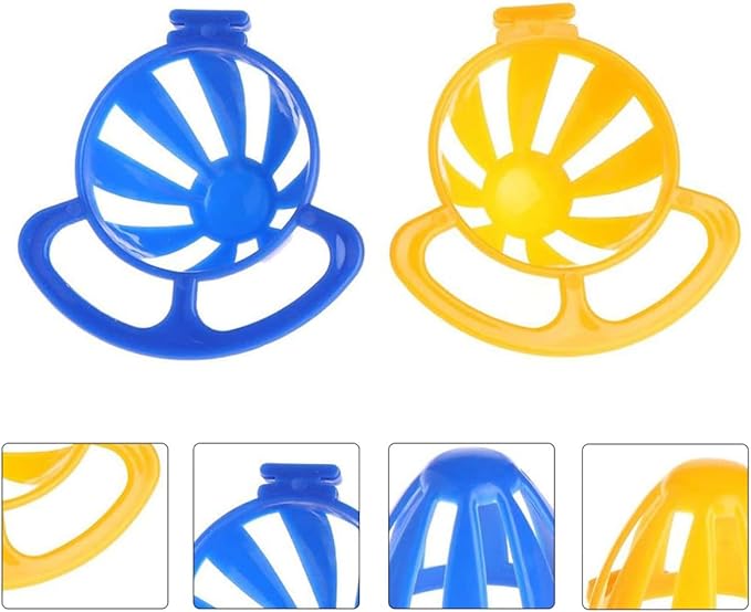 KALLORY 2pcs Parrot Feeding Bowls Pet Basket Food Basin for Birds Cage Mounted Vegetable Fruit Holder Suitable for Parrots and Small Birds Random Color