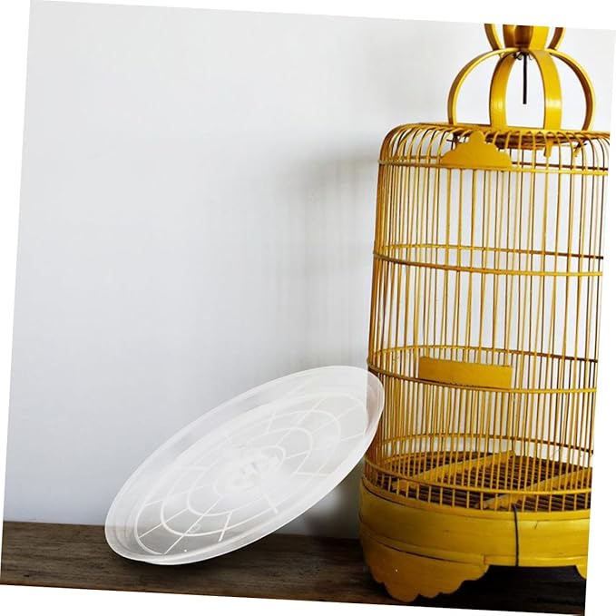 Happyyami 2pcs Durable Litter Holder for Parakeets Small Birds Parrots Easy Installation Smooth Surface Compatible with Cages