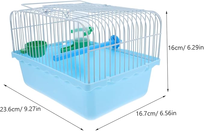 Portable Bird Carrier for Animals Multi Use Birdcage with Perch Food Box Water Dispenser Sturdy Design for Parrots Lovebirds for Travel Breeding