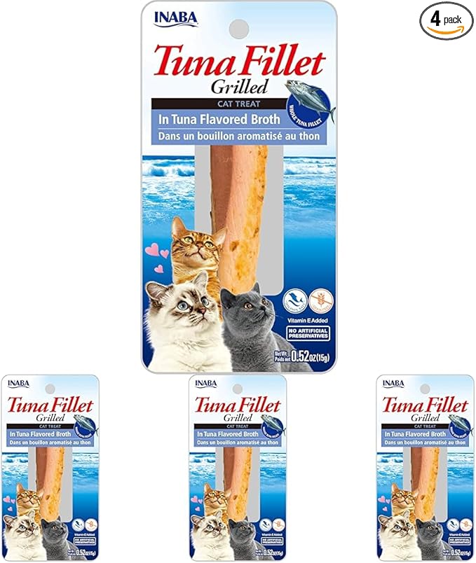 Inaba Usa501 Ciao Grilled Cat Treat with Added Vitamin E, One Size/0.5 Oz (Pack of 4)