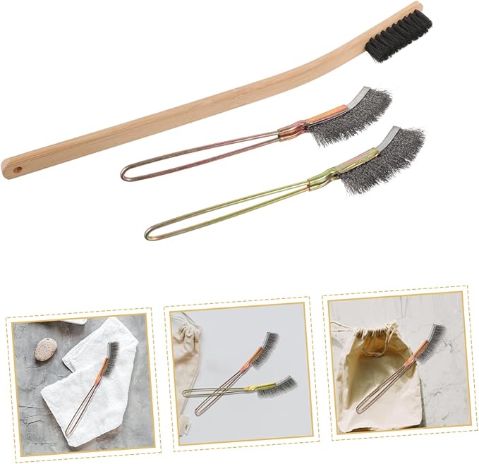 SUPVOX 3pcs Handle Bird Cage Cleaning for Efficient Cleaning of Bird Cages for Parrots Space-Saving Design Hanging