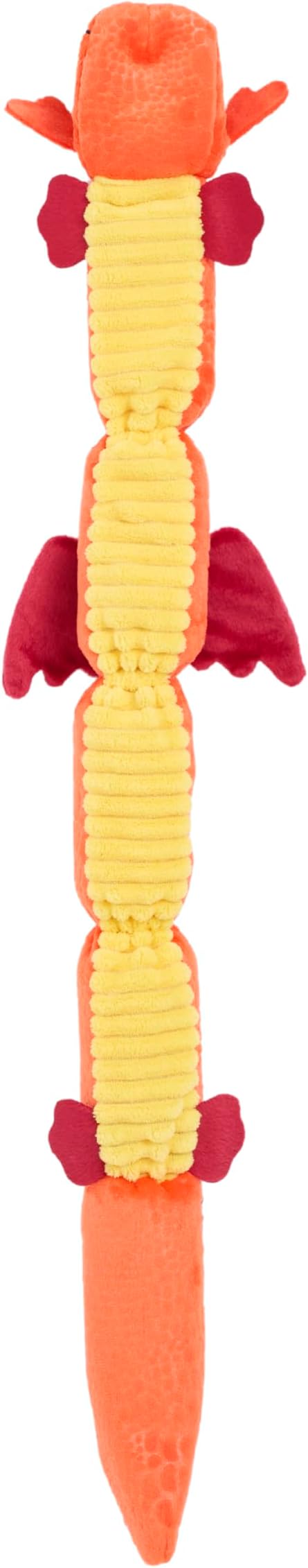 ZippyPaws Zippy Dragonz Plush Dog Toy – Squeaky Plush Toy for Dogs (Red)