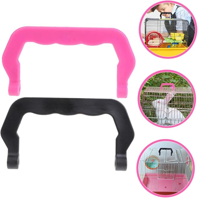 BESPORTBLE 20pcs Portable Pet Cage Handles Multi-use Birdcage and Crate Carrier Accessories Plastic Design for Easy Carrying Comfortable Grip for Hamster and Cages