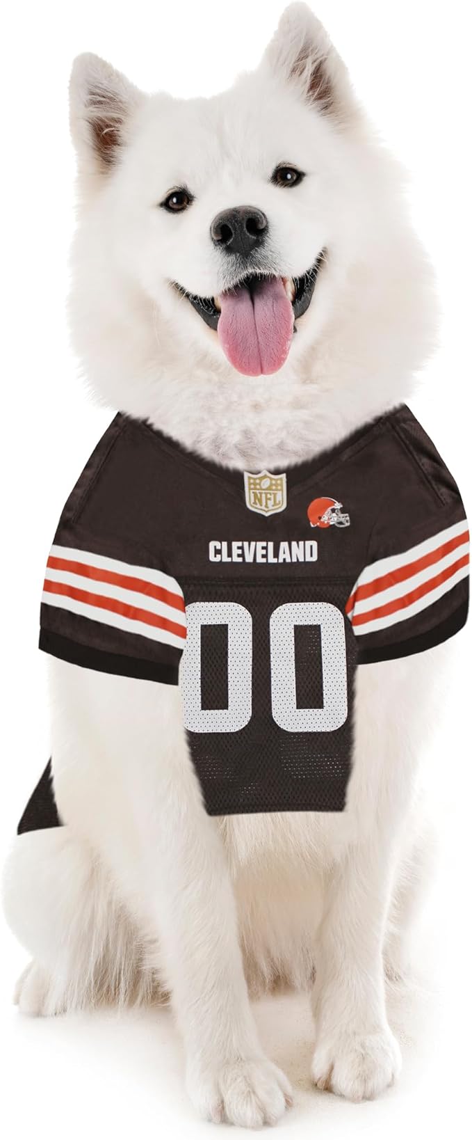 Pets First NFL Cleveland Browns Dog Jersey, Size X-Small, Football Shirt Costume for Pet, Dog Sports T-Shirt, NFL Team Clothing for Cats, Licensed Pet Apparel Available in 7 Sizes and 32 Teams