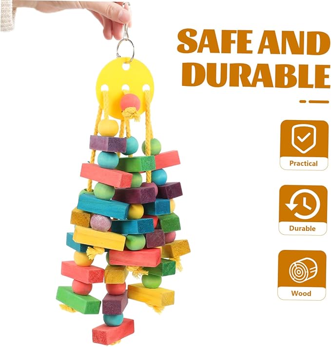 Pet Molar Chewing for Parakeets and Bunnies Fun Bird Cage Accessories for Entertainment and Health for Animals Like Hamsters and Guinea Pigs