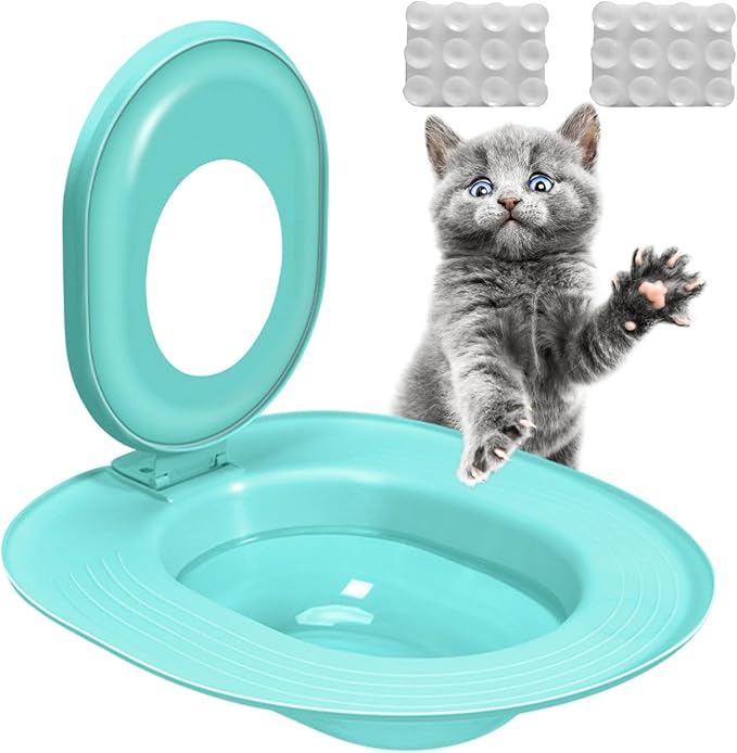 Reusable Cat Toilet Trainer Kit,Detachable for Easy Cleaning,Home Pet Care Potty Training System with Litter Box Compatibility