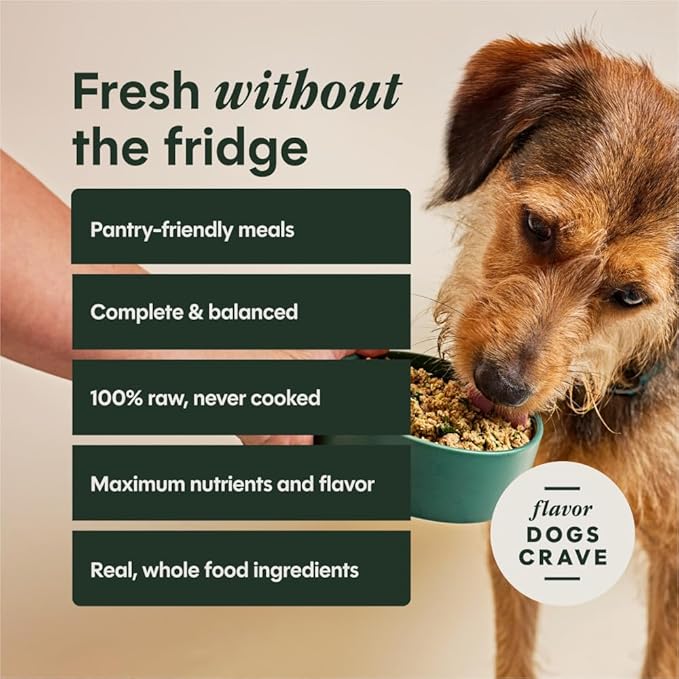 Instinct FreshDried Meal Blends, Freeze Dried Dog Food, Grain Free - Chicken & Harvest Blend, 3 oz. Bag (Pack of 2)