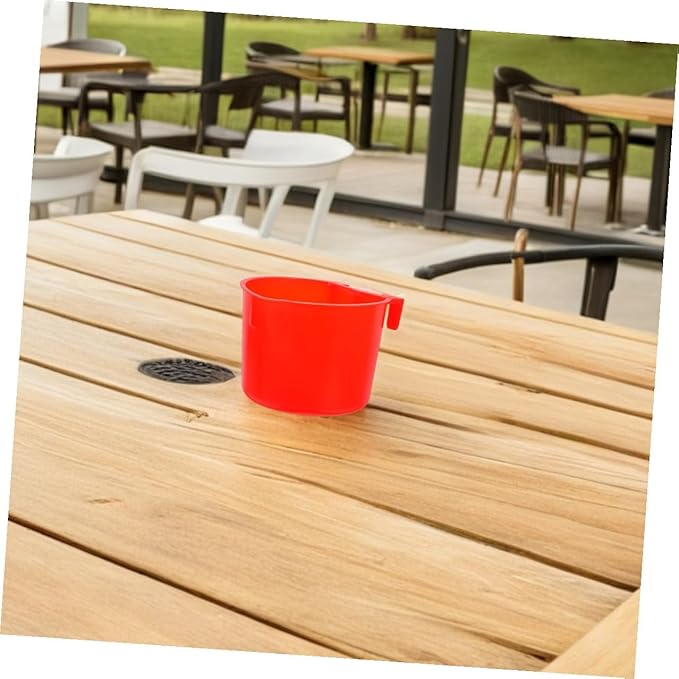 BESPORTBLE 8pcs Hanging Bird Cage Feeding Cups and Rabbit Water Bowls, Thickened Plastic Pet Feeding Bowls 8.3x8.3x6cm for Small Animals, Chicken Coop Feeder Accessories