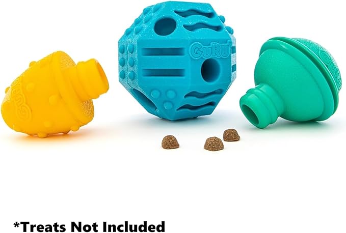 GURU Pet: Treat Station - Large - Dog Toy, Treat Dispensing Puzzle, Interactive Challenge Chew, Durable Multi-Textured Modules Connect Or Separate