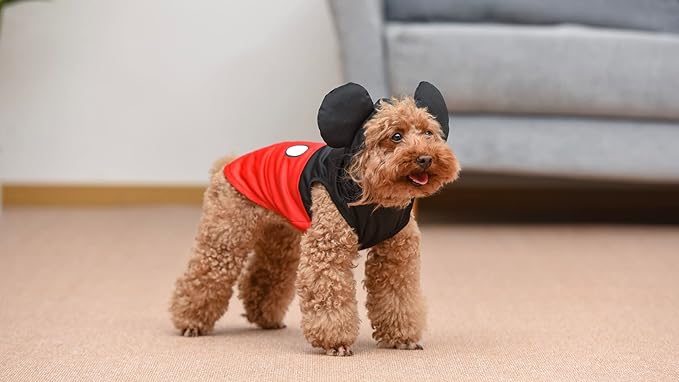 Disney for Pets Mickey Mouse Halloween Costume for Dogs - Officially Licensed Halloween Costumes for Dogs, Size Small