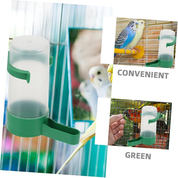 20pcs Spillproof Bird Water Dispenser for Parrots and Small Birds Easy to Clean Automatic Waterer Cups for Quail and Parakeets Cage Water Container