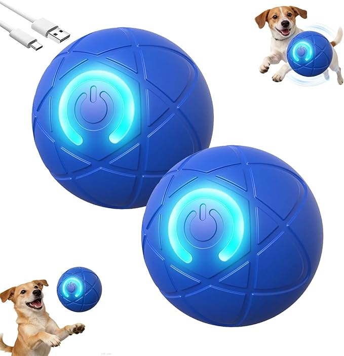 Viral Shaky Ball for Dogs, Smart Interactive Dog Toy Ball, Smart Jumping Automatic Moving Bouncing and Rotating Balls, Electric Vibrating & Rolling for Large/Small Dogs and Cats
