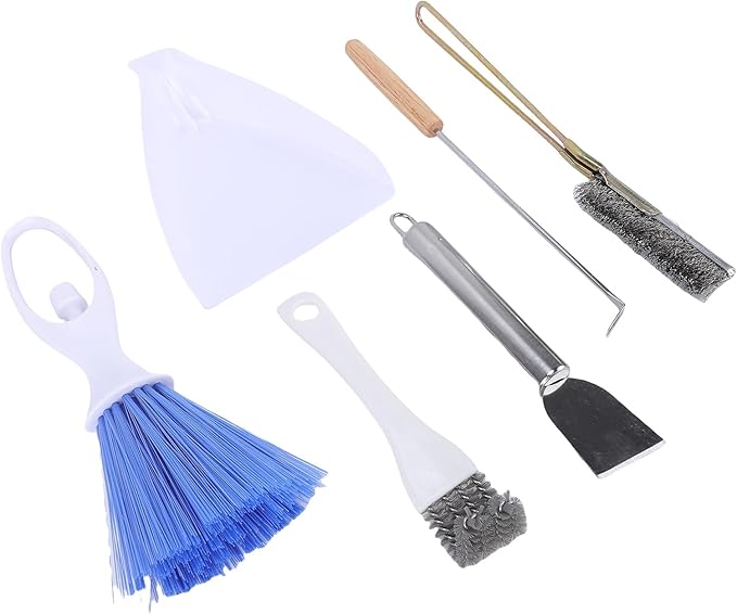 Zerodis Wild Bird Wildlife Accessories Kit Bird Cage Brush Tool Stainless Steel Poop Remover Cage Accessories Suitable for Rabbit Hamster