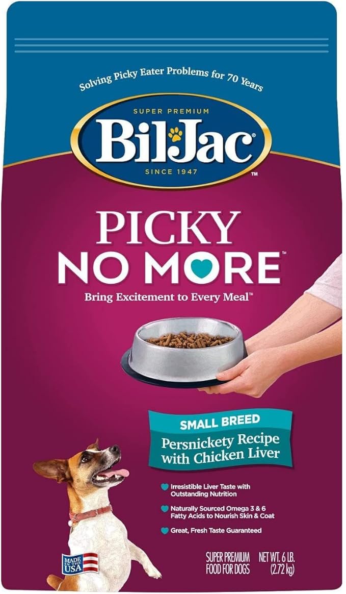 Bil-Jac Picky No More Small Breed Chicken Liver Dry Dog Food | 6 lb