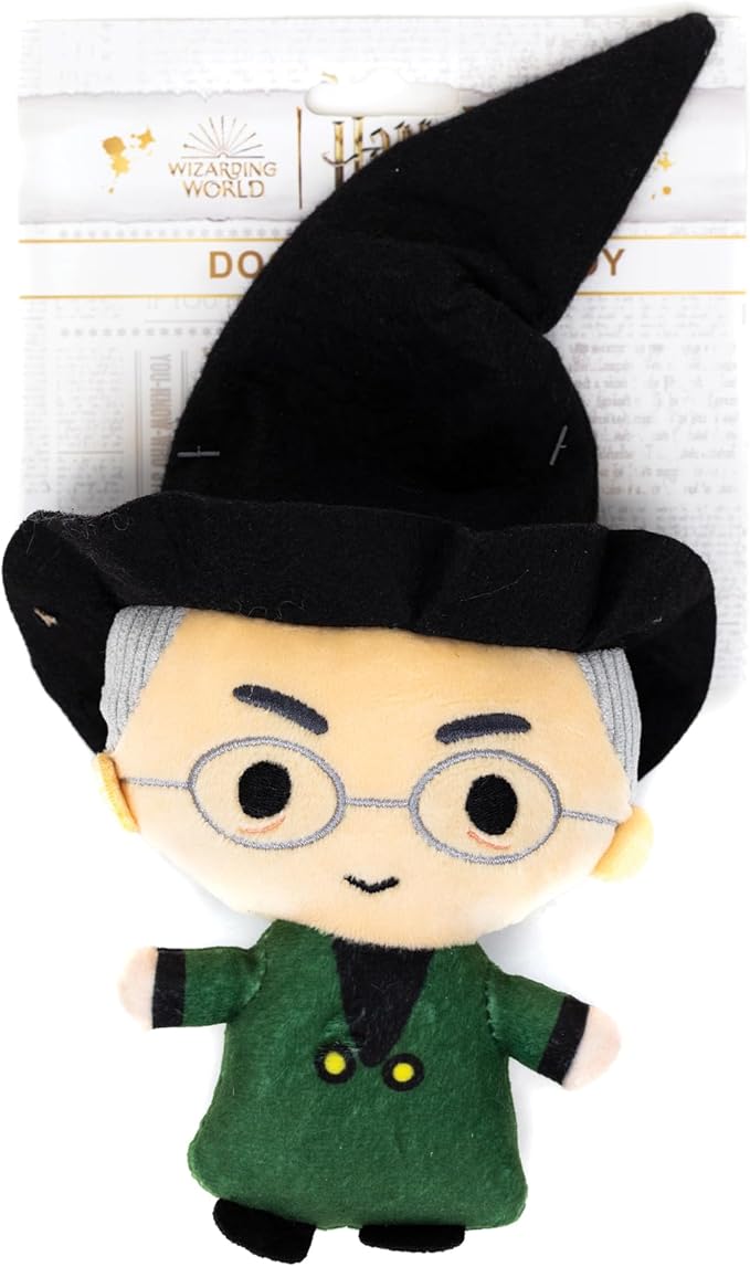 Buckle-Down The Wizarding World of Harry Potter Dog Toy, Harry Potter Professor Minerva Standing Charm Full Body Pose Pet Toy, Plush