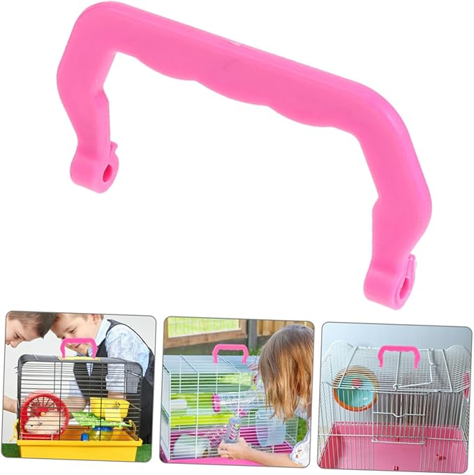 DECHOUS 12pcs Detachable Plastic Handles for Pet Cages Lightweight and Ergonomic Design for Easy Carrying Compatible Dog Crates Cat Cages and Birdcages for Storage and Cleaning