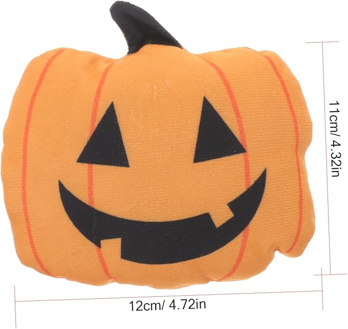 COLLBATH Soft Pumpkin Catnip for Cats and Kittens Bite-Resistant Interactive Chew to Stimulate Instincts and Keep Indoor Cats Active and Happy