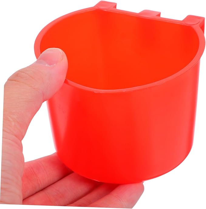 4Pcs Thickened Hanging Bird Cage Feeding Cups Space Saving Pet Water Bowls for Small Animals Easy Installation for Birds and Rabbits