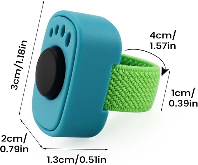 Pet Clicker Set | 10 Finger Ring Training Tools | Positive Reinforcement Dog Cat Behavior Trainer | for Small Medium Large Puppies Kittens Home Travel Outdoor Obedience Trick Socialization