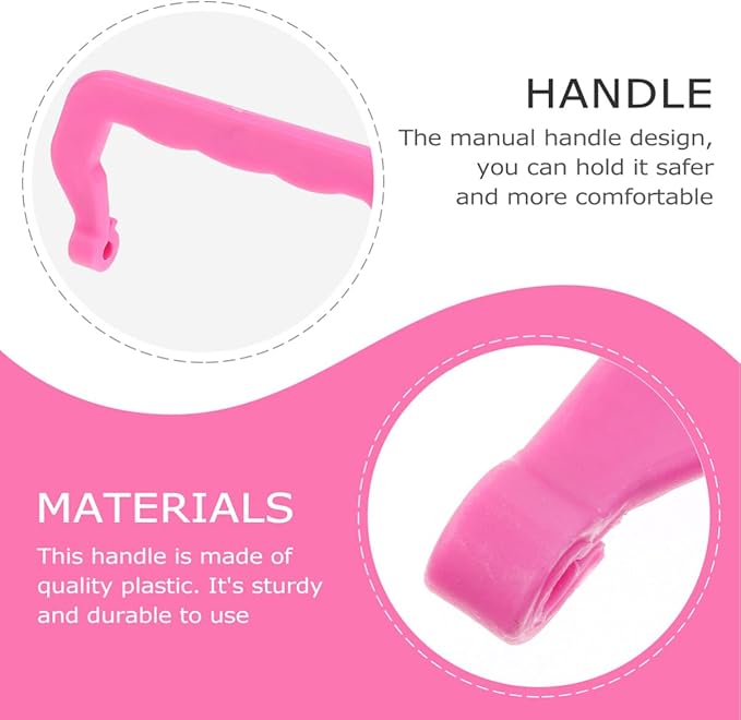 Ipetboom 10pcs Pet Cage Crate Handles Replacement Cage Handles Dog Crate Replacement Parts for Pet Cage Carrier Rabbit Cages Handle Replacement for Squirrel Hedgehog Chinchilla Hamster, Pink
