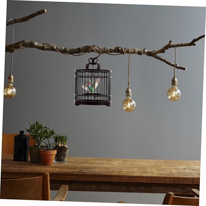 Yardwe Vintage Decorative Birdcage for Small Pets Portable Habitat Carrier for Hamsters and Reptiles Easy Cleaning and Maintenance for Indoor Outdoor Use