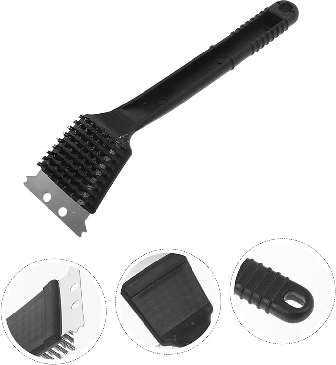 YARNOW Stainless Steel Bird Cage Cleaning Brush Scraper Non-Shedding Bristles for Easy Removal of Droppings Accessory for Bird Nest and Cage Maintenance